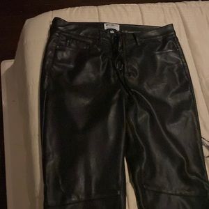 Beautiful straight leg leather pants